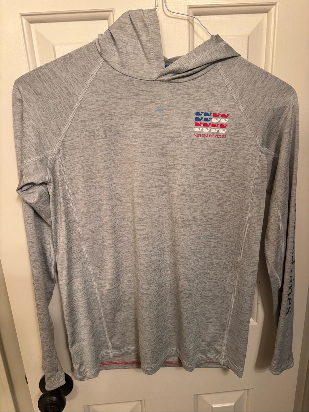 Boy’s Vineyard Vines Gray Performance Hooded Shirt